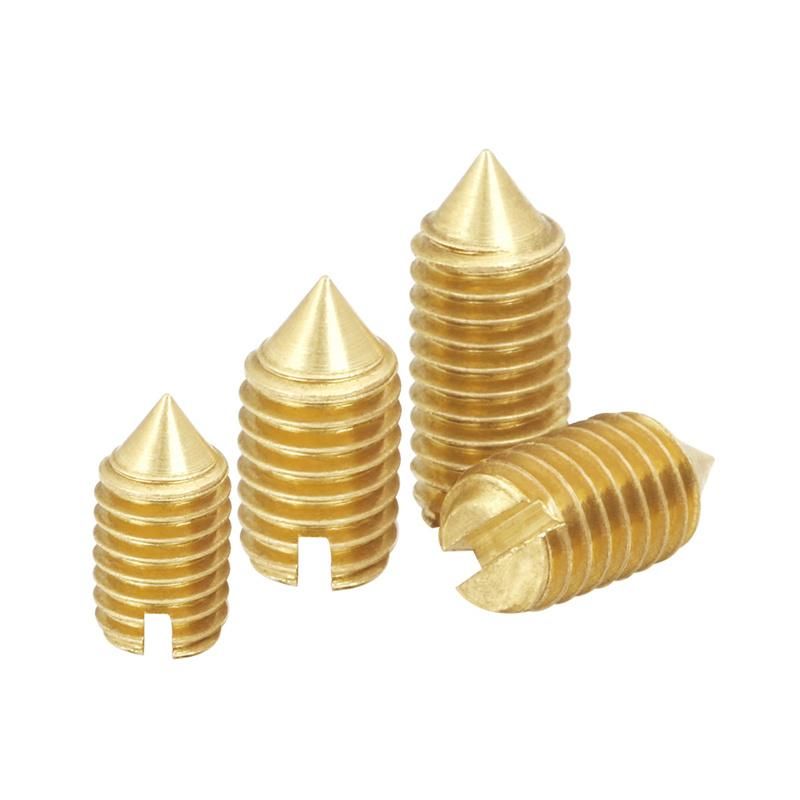 Brass Hex Socket Drives Allen Grub Set Screws with Cup Point DIN916 From M1.6 to M16