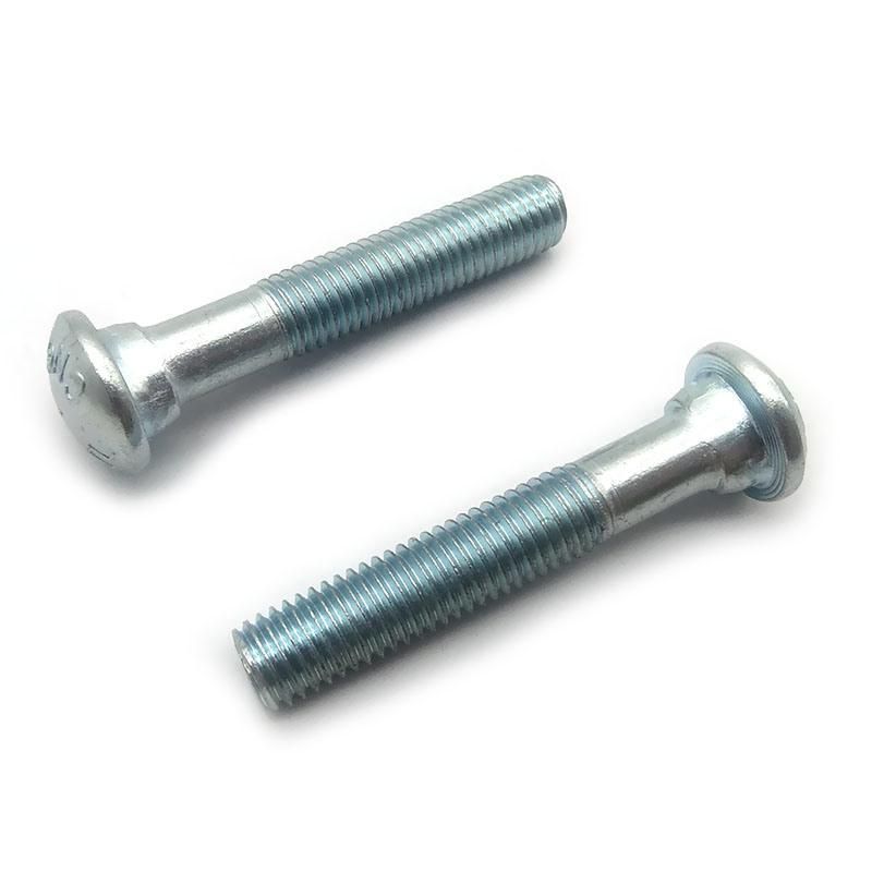 Galvanized Railway Fastener Elliptic Neck Track Bolts Hot Forging Bolt Carbon Steel Railway Rail Fish Plate Bolt