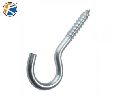 Carbon Steel Zinc Plated Open Eye Screws / Hook Screws