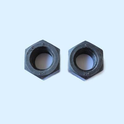China Manufacturer Carbon Steel Black ASTM A194 2h Heavy Hex Structural Nuts