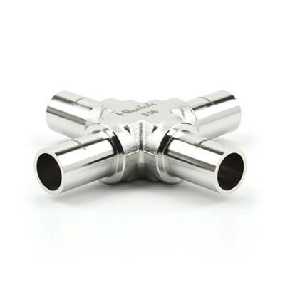 Stainless Steel Ultra High Purity Long Arm Union Elbow Tee Cross Butt Weld Fittings