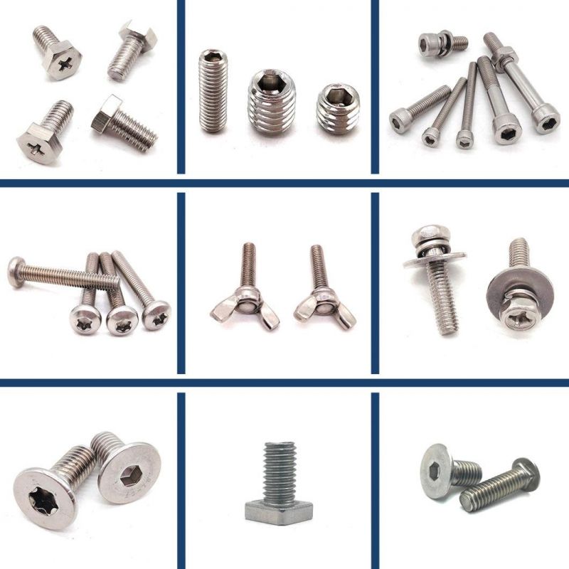 Stainless Steel A2 A4 Countersunk Square Groove Head Self Drilling Screw