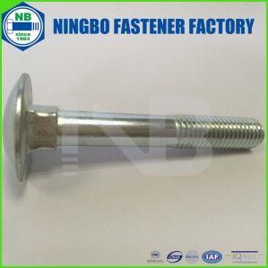 DIN603 Carriage Bolt Grade4.8 M12*80 Cr+3 Blue White Zinc Plated