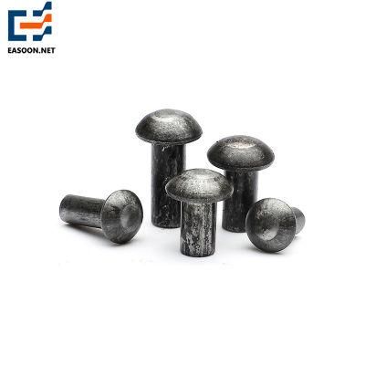 Stainless Steel Flat Head Solid Rivets Stainless Steel Round Head Knurled Shanks Solid Rivets Copper Rivet Nuts Steel Rivet Metal Rivets