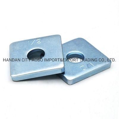 Hot Dipped Galvanized Square Washer Made in China Flat Washer