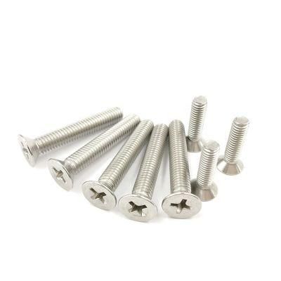 DIN 965 White Zinc Plated Cross Recessed Countersunk Head Screws screw Ss 304/316 Pozi Csk DIN965 Parafuso Tornillo Perno