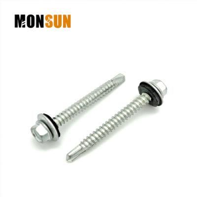 Hexagon Head Self-Tapping Sharp/Drilling Point Roofing Screws with Washer