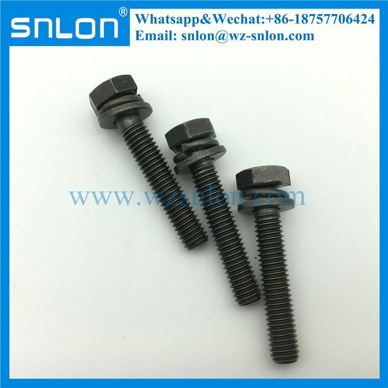 Hex Head Bolt Spring and Plain Washer Assemblies Screw
