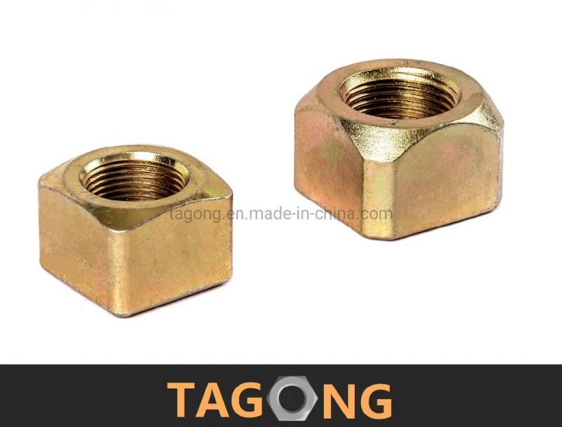 Carbon Special Square Nuts M20 Yellow Zinc Truck Nuts
