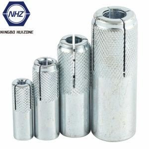 Carbon Steel Knurled Drop in Anchor Bolt Zinc Plated
