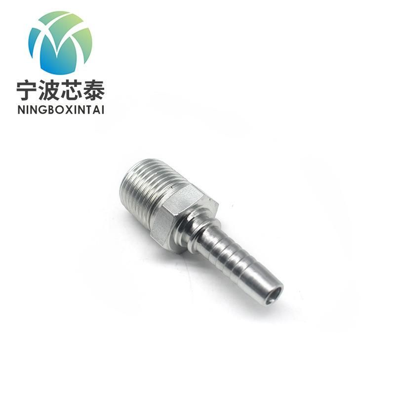 Germany Hydraulic Pipe Fitting Hose Fitting with Steel Sleeve Steel Material Straight Hydraulic Fittings and Metric Adapter Elbow Pipe Fitting Hose Assembly