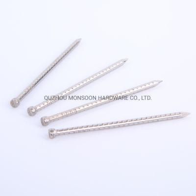 Stainless Steel Barbed Shank Lost Head Finishing Nails