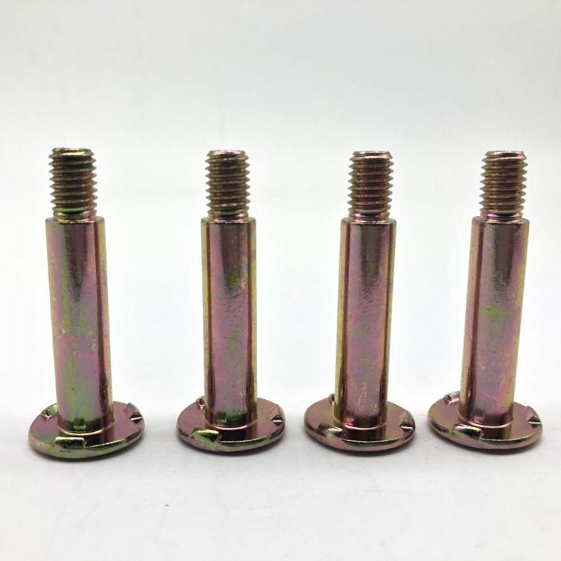 Weld Screw Three Spots Three Projection Yellow Zinc