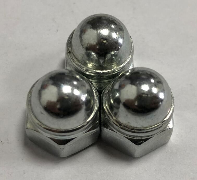 2 PCS Acorn Cap Nut Welding Type with Non-Metallic Insert
