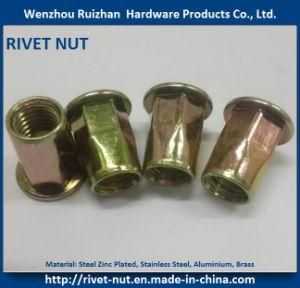 Flange Head Half Hexagonal Rivet Nut M3