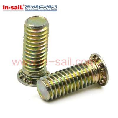 Zinc Plated Flat Head Full Thread Self Clinching Studs