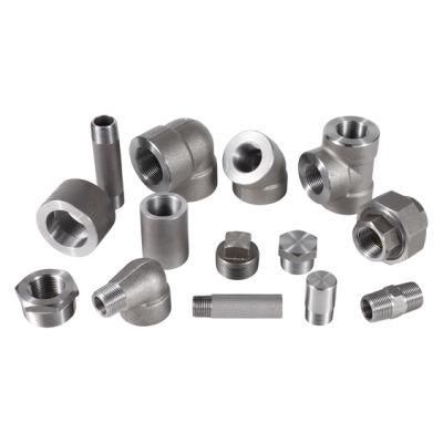 Factory Supply Hight Quality A105 Screwed Pipe Fitting Ss #3000 Pressure Fittings A105 Thread Pipe Fittings