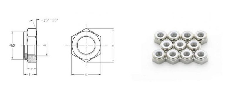 GB6172 Prevailing Torque Type Hexagon Thin Nuts-Non-Metalic Insert