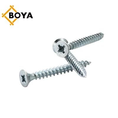 Flat Countersunk Head Hole Phillips Head Finish: Zinc Plated Chipboard Screws