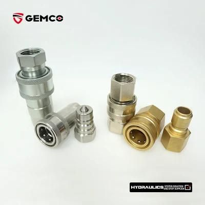 1DH metric thread bite type tube brass fittings
