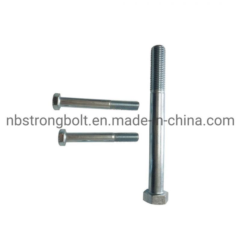 DIN931 Hex Bolt with Zinc Plated