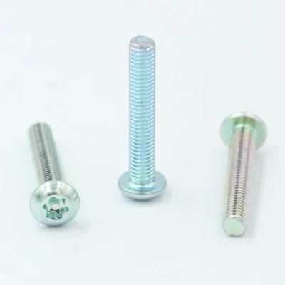 Zinc Plated Philips Pan Round Head Torx Security Screw with Pin