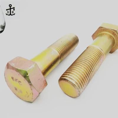 High Tensile Steel Structures DIN 931 Hexagon Bolt for Large Buildings Made in China
