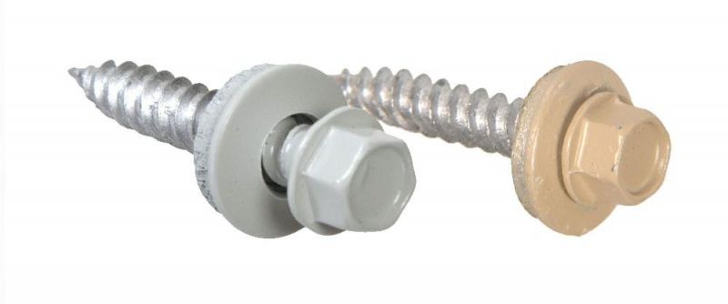 Painted External Hex Head with Painted Needle Point Self-Piercing Sheeters Screw