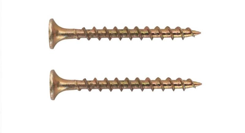Zinc Yellow Phillips Recess Coarse Thread Bugle Head Deck Screw