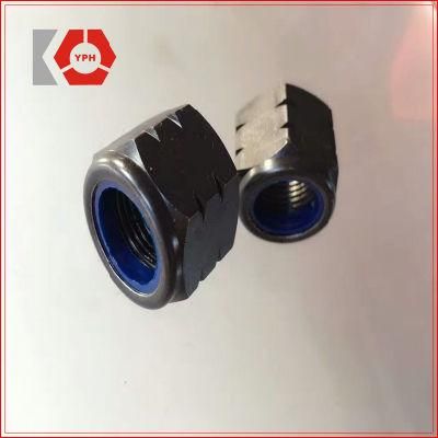 High Quality DIN 935 Hexagon Head Round Slotted Nut Black Stainless Steel High Strength