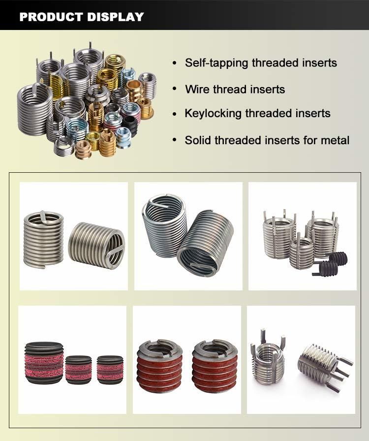 Wire Threaded Inserts Heli Coil Inserts Manufacutier China