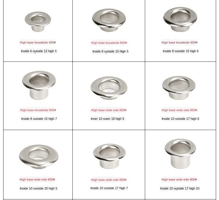 High-Foot Wide-Brimmed Corn Buckle Kt Board Advertising Printing Cloth Shoe Eye Buckle Hollow Rivet Sunshade Block Air Eye Water Eye Rivet