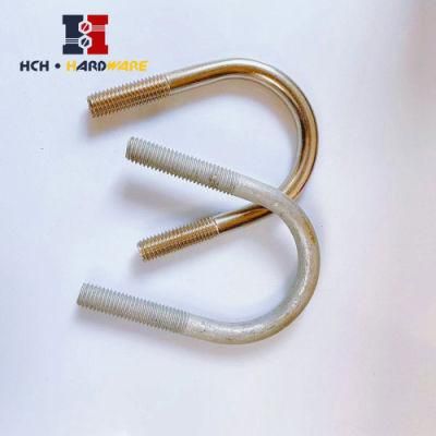 Marine Stainless Steel U Bolt with Hex Nuts and Washers, Square U-Bolt