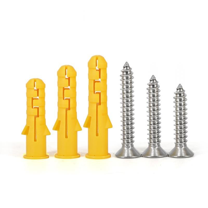 China Factory Wholesale Plastic Anchor Wall Plug Nylon Wall Anchor 8*40mm Plastic Expansion Anchor Wall Plug