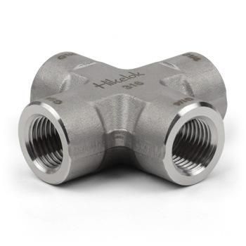 Stainless Steel Swagelok Type Instrumentation NPT Tube Pipe Fittings Hex Nipple Coupling Adapter