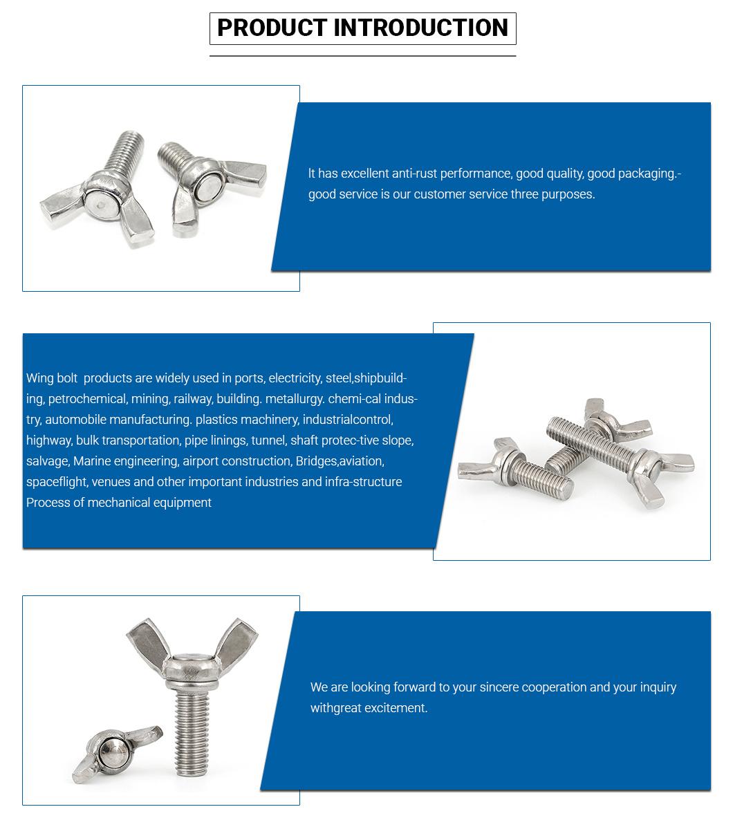 M5 M6 Plastic Nylon PA66 Butterfly Wing Bolts Screws