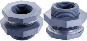 Heavy-Duty PVC Bulkhead Fitting Tank Connector Spears PVC Poly Pipe Fittings