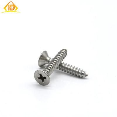 Stainless Steel Fastener Cross Countersunk Head Tapping Screw