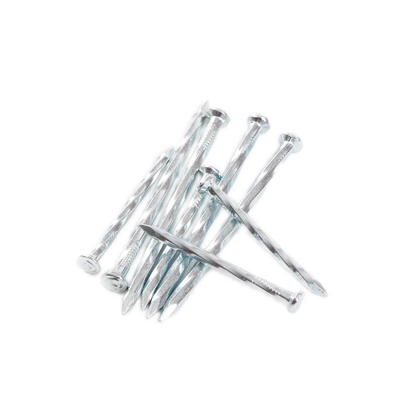 China Manufacturer Hardened Steel Concrete Nails Angular Spiral Steel Concrete Nail