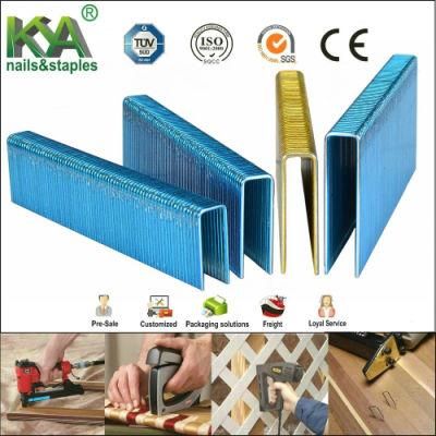 Pneumatic 92 Series Staples for Roofing, Packaging, Furnituring, Construction