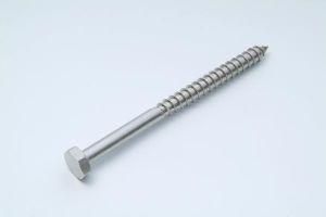 Hex Head Wood Screw with Stainless Steel or Steel Material