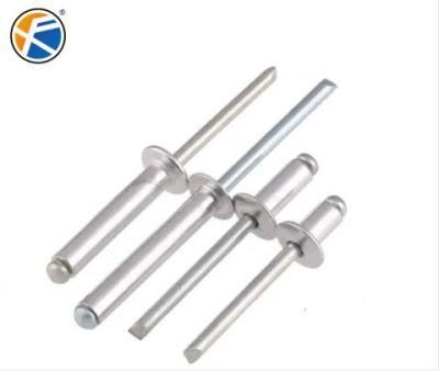 Aluminium Rivets with Best Quality, Round and Flat Head Aluminium/Steel Open-End Blind Rivet