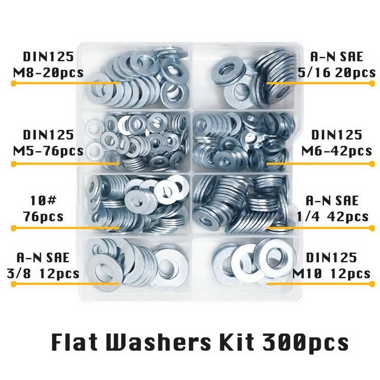 Carbon Steel Washer Set Zinc Plated Metal Washer