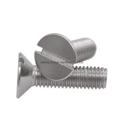 SS304/316 Slotted Countersunk Head Bolts