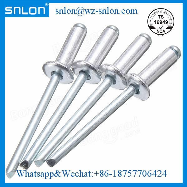 Open End Blind Rivets with Break Pull Mandrel