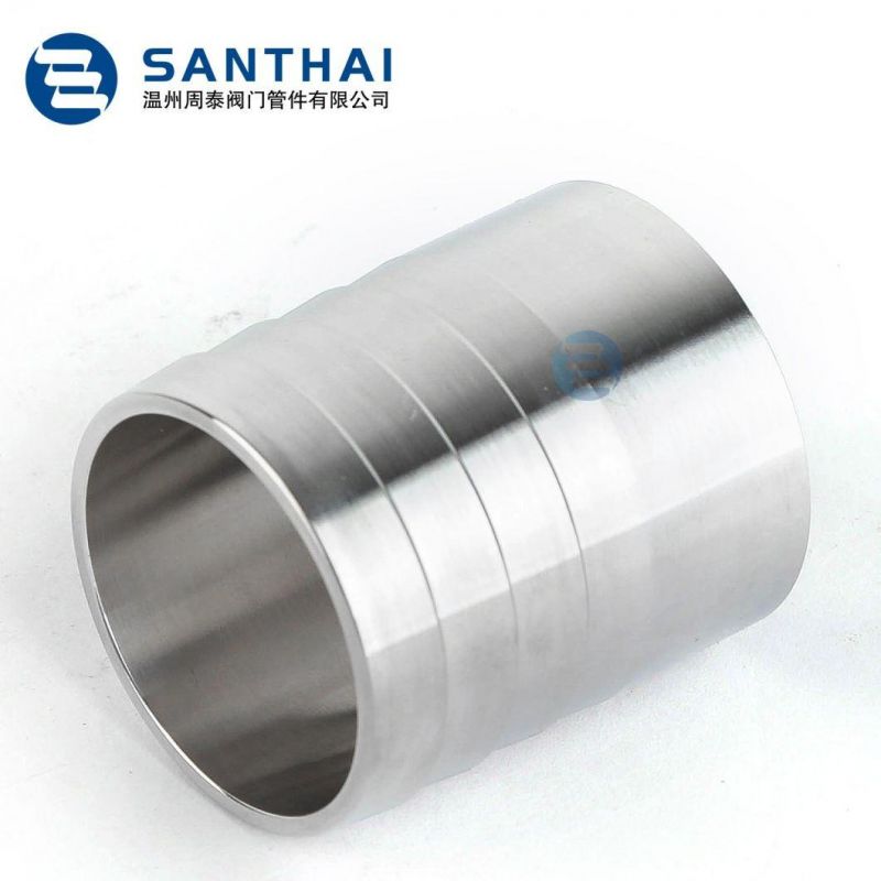 Santhai DIN SMS 3A Inch Sanitary Stainless Steel Pipe Fittings Butt Weld Hose Coupling Adapter, Quick Clamp Dairy Pipe Fittings
