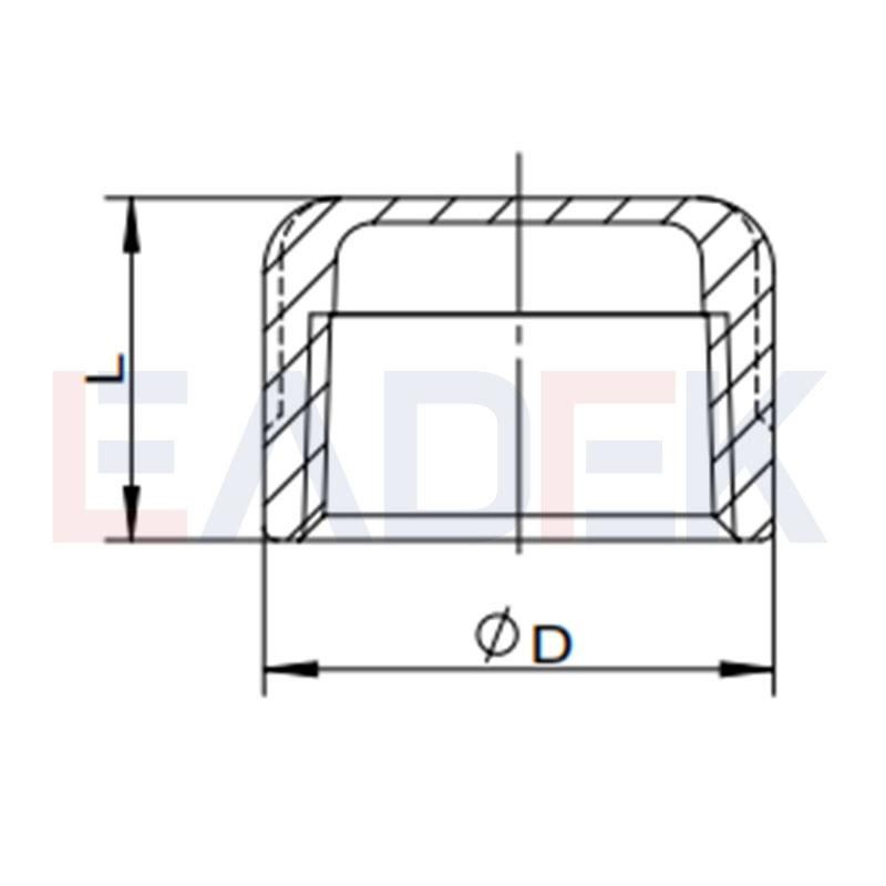 Stainless Steel Female Connector Plumb End Hex Cap Pipe Fitting