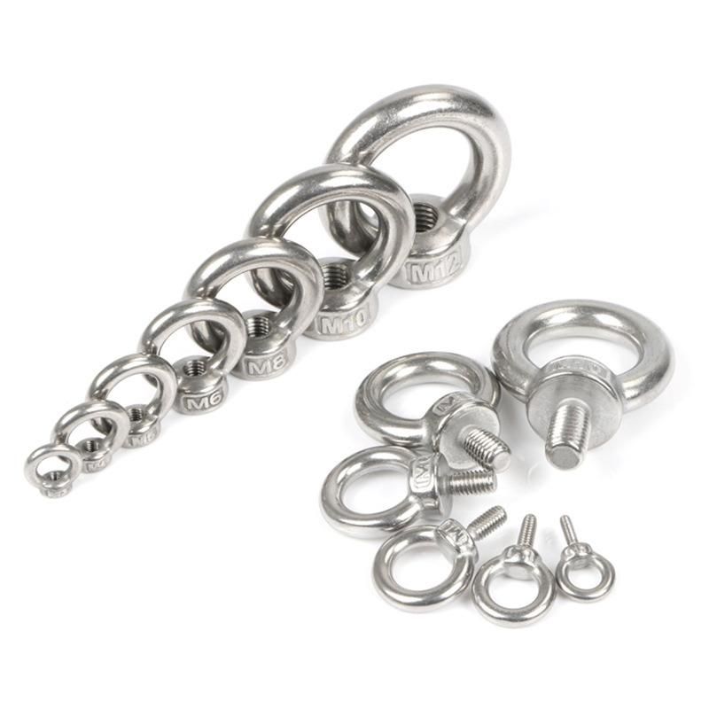 Rigging Hardware SS304 316 Stainless Steel DIN582 Eye Nut Swivel Lifting Eye Rigging Nut