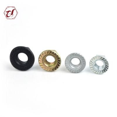 Head DIN6923 Gr4 Zinc Plated Hexagon Flange Nuts
