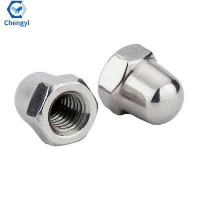 Wholesale DIN 1587 Stainless Hex Acorn Nut Hexagon Flange Domed End Acorn Nuts M6 Dome Acorn Nut